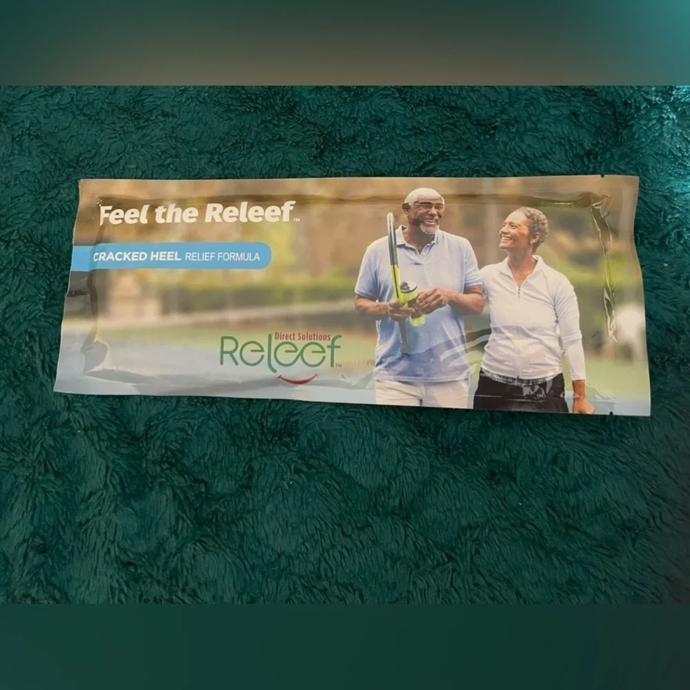 RELEEF DIRECT SOLUTIONS Cracked Heel Relief Infused Insoles, NIB